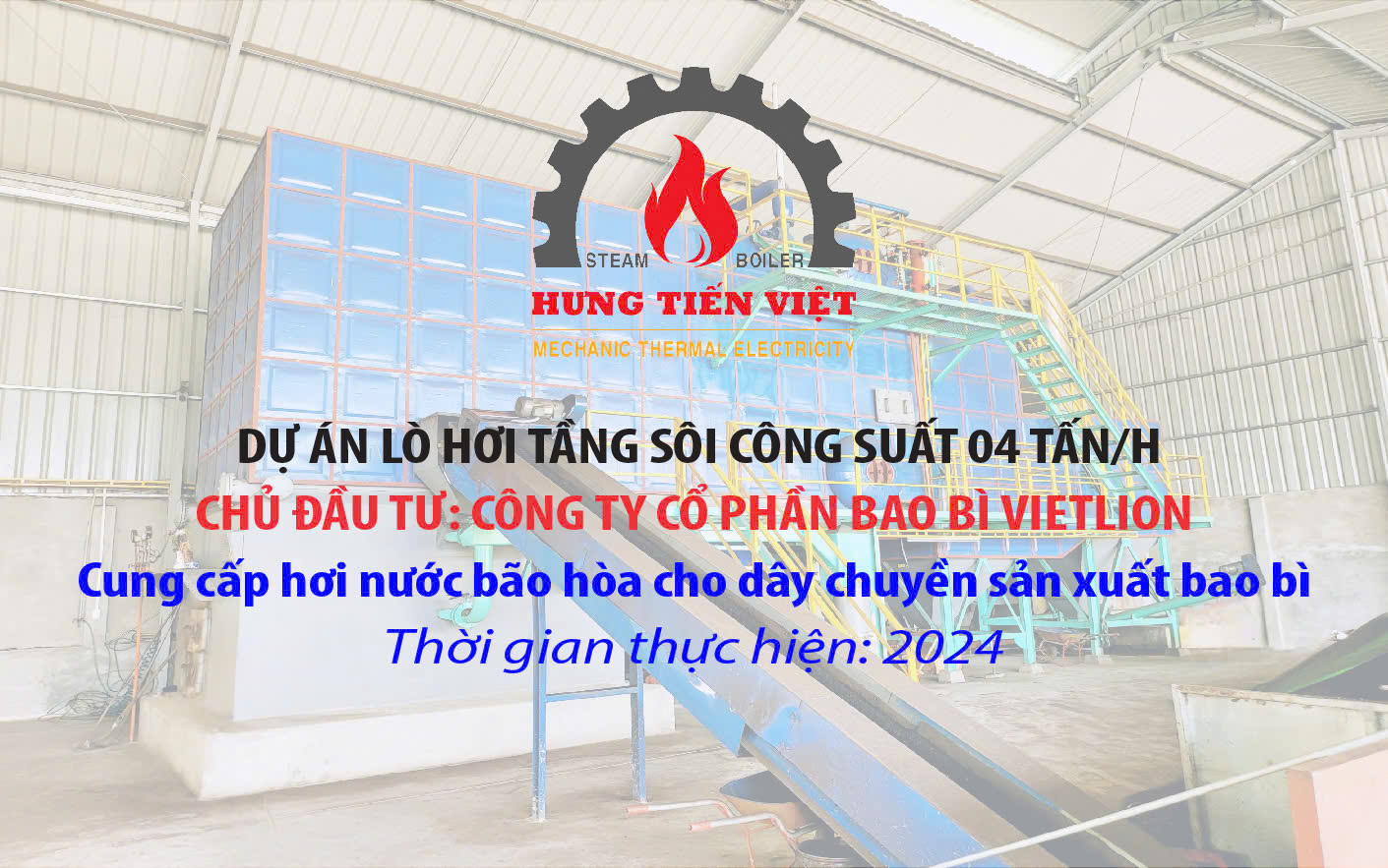 Dự án nồi hơi tầng sôi 04 Tấn Tỉnh Vĩnh Phúc