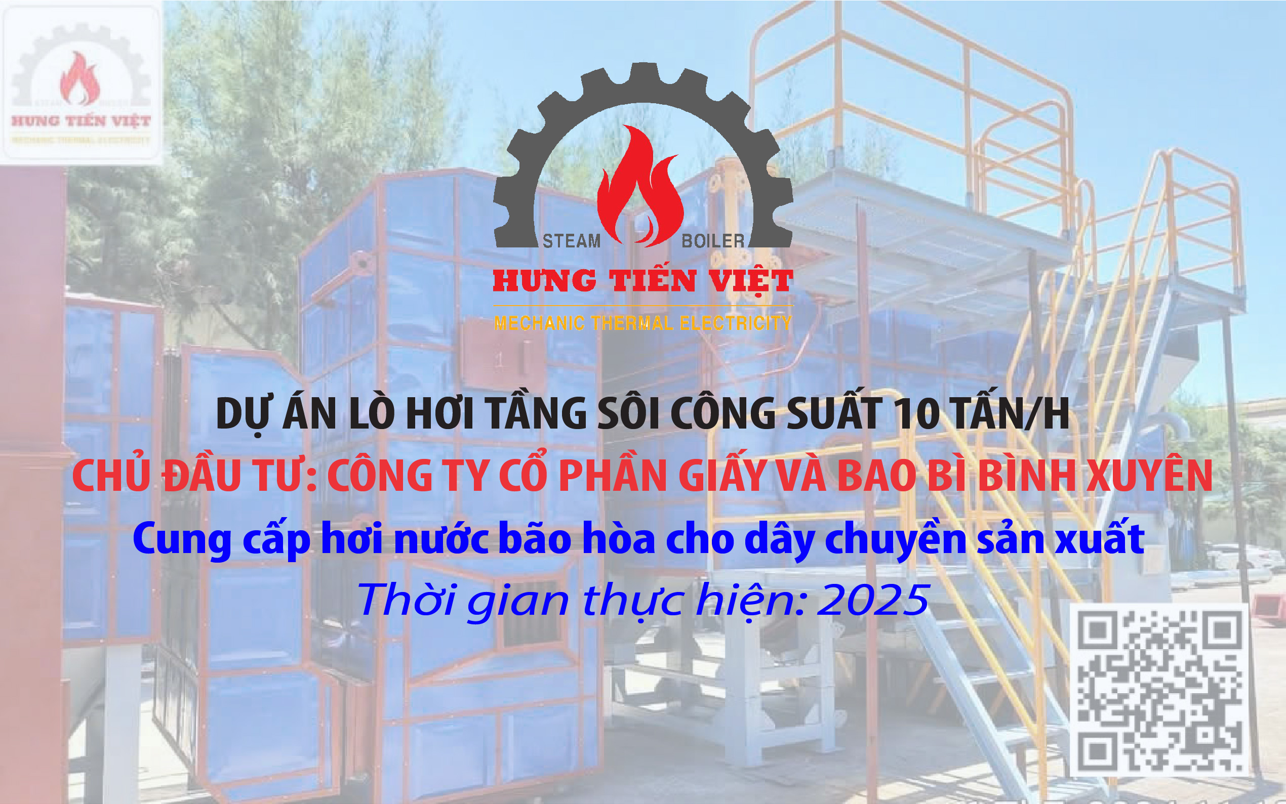 Dự án nồi hơi tầng sôi 10 Tấn Tỉnh Vĩnh Phúc