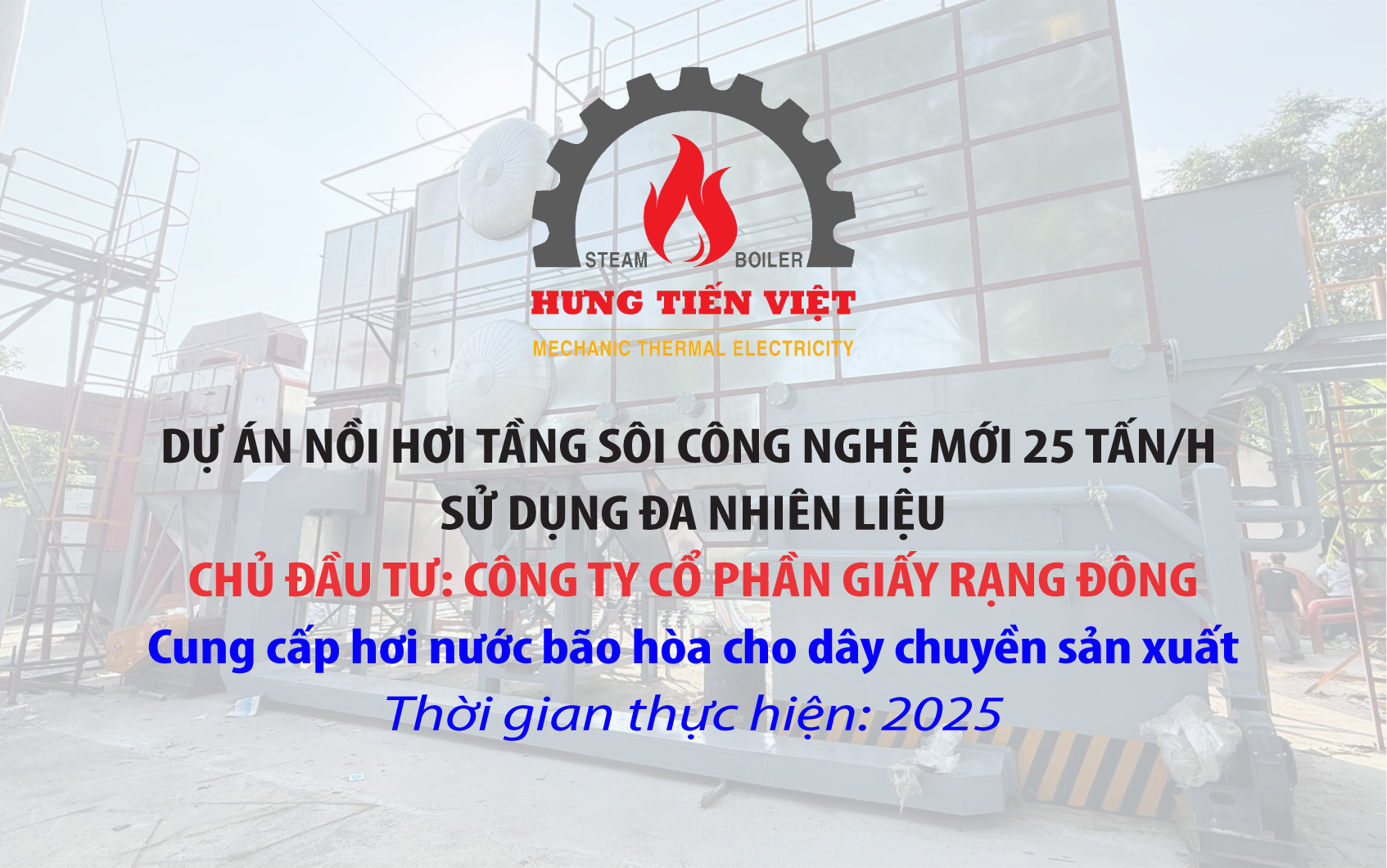 Dự án nồi hơi tầng sôi 25 Tấn Tỉnh Khánh Hòa