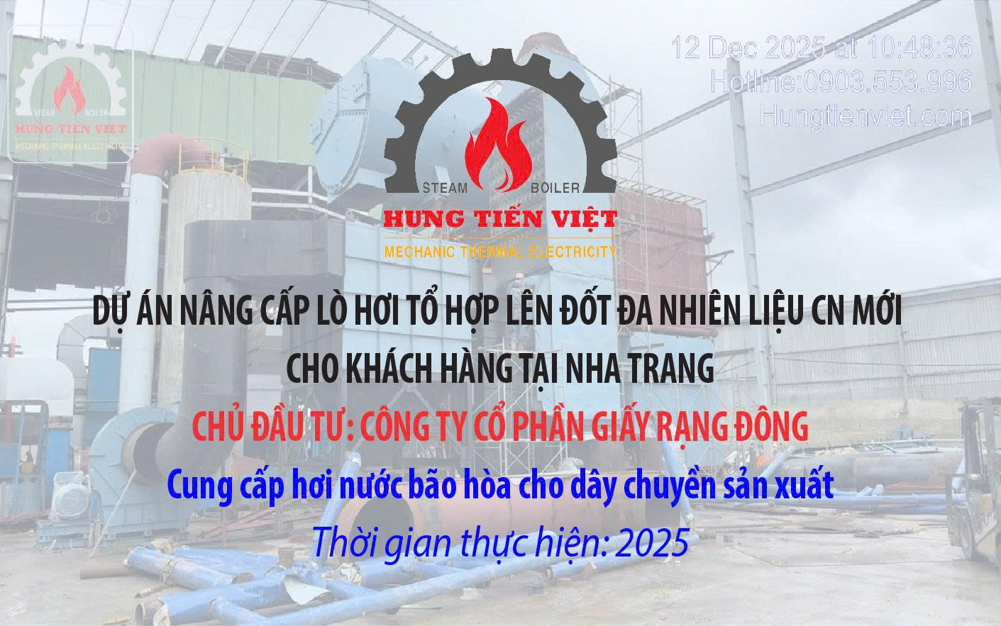 Dự án nồi hơi tầng sôi 25 Tấn Tỉnh Khánh Hòa