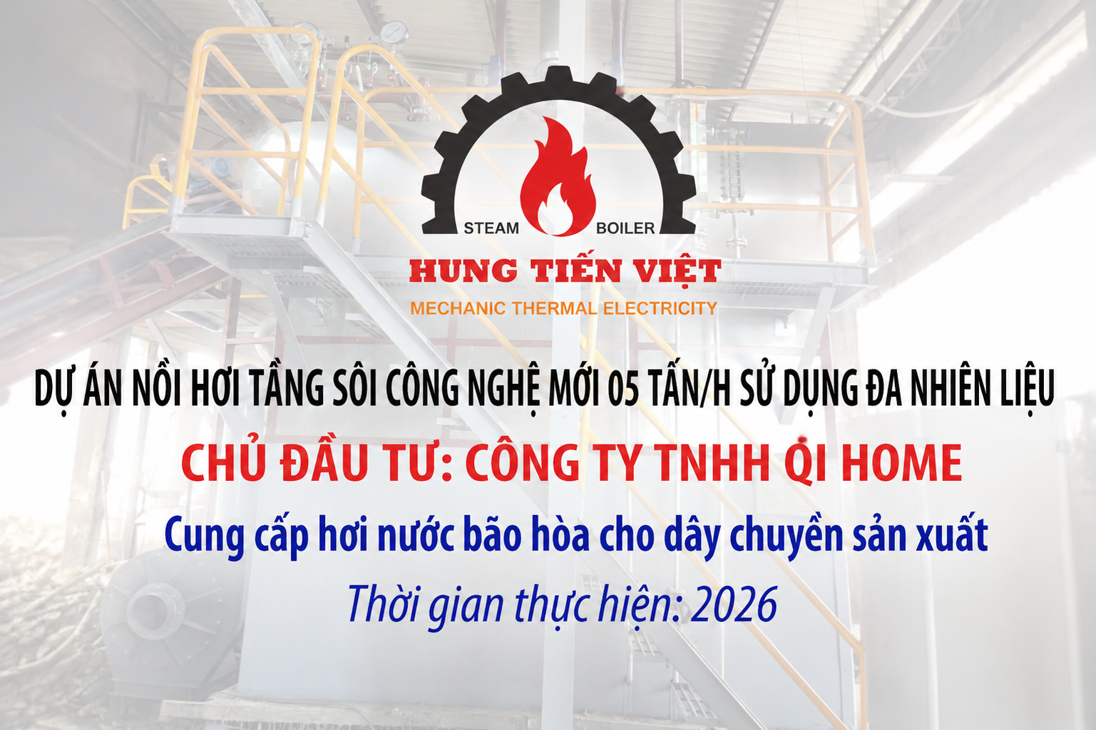 Nồi hơi tầng sôi 5 tấn