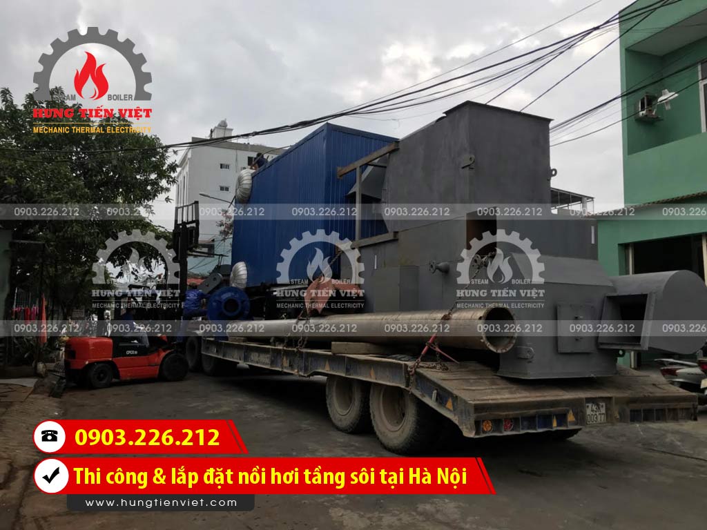 Công ty Hưng Tiến Việt - Kỹ sư và thợ thi công đang triển khai dự án thi công & lắp đặt nồi hơi tầng sôi tại huyện Hoài Đức, Hà Nội. ☎ 0903.226.212 #noihoitangsoi #lohoitangsoi #noihoi #lohoi