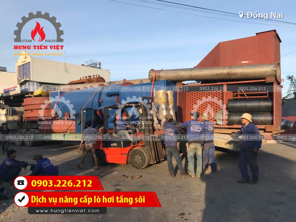 Công ty Hưng Tiến Việt - Kỹ sư và thợ sửa chữa đang triển khai dự án sửa chữa & nâng cấp lò hơi tầng sôi tại Huyện Nhơn Trạch, Đồng Nai. ☎ 0903.226.212 #noihoitangsoi #lohoitangsoi #noihoi #lohoi